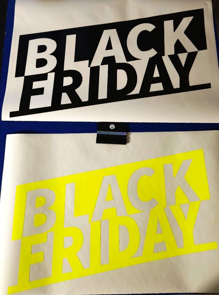 Sticker autocollant Black Friday sur mesure