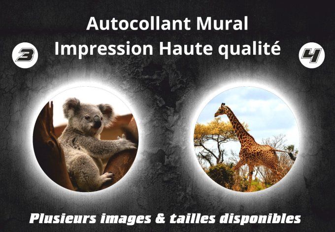 Autocollant Mural Animaux