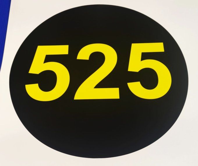 Autocollant - sticker numéro de course