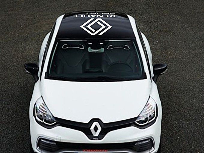 Sticker Renault sport Blanc ou Noir