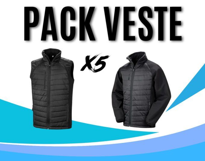 Pack Doudoune X5 Marquage inclus