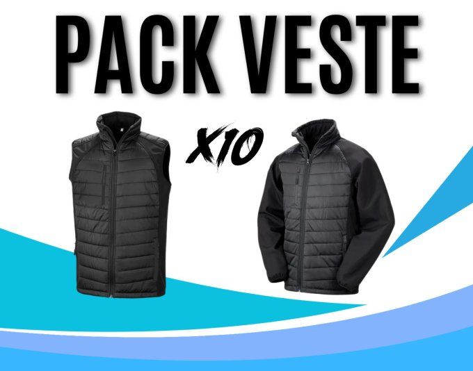 Pack Doudoune X10 Marquage inclus