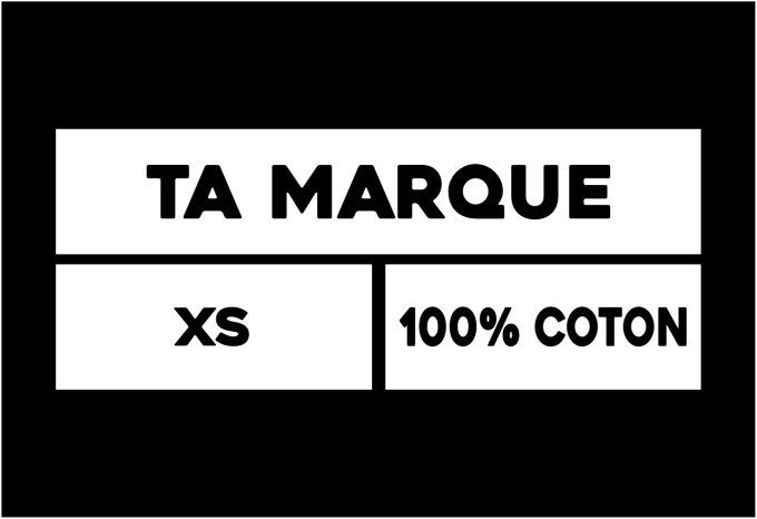 Étiquettes thermocollantes personnalisées