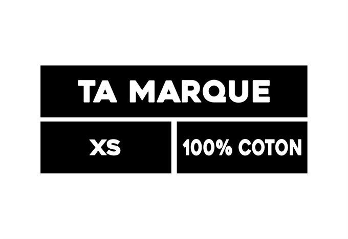 Étiquettes thermocollantes personnalisées