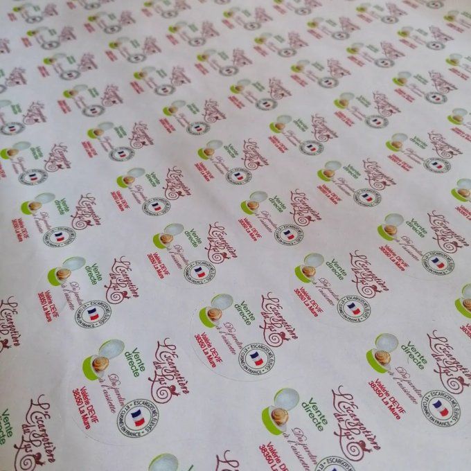 Étiquettes autocollantes à personnaliser avec votre visuel