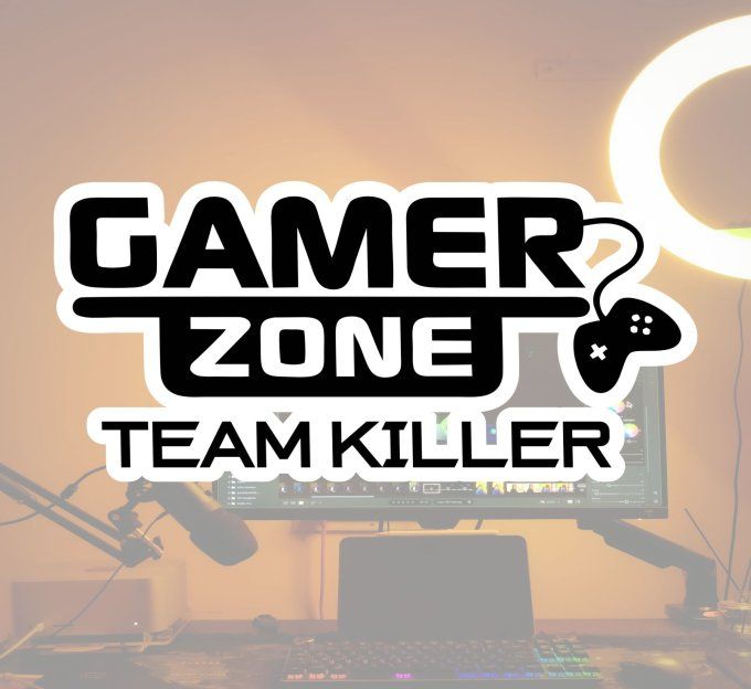 Sticker gamer – Autocollant Gaming personnalisé avec votre nom