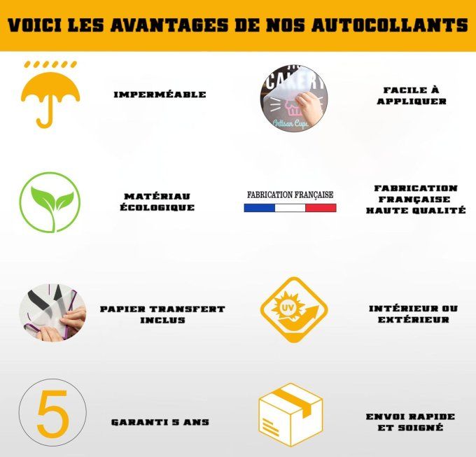 Sticker, Autocollant, adhésif vitre véhicule personnalisable