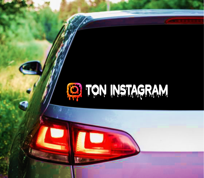 Stickers réseaux sociaux personnalisés – logo Instagram Facebook Pinterest YouTube