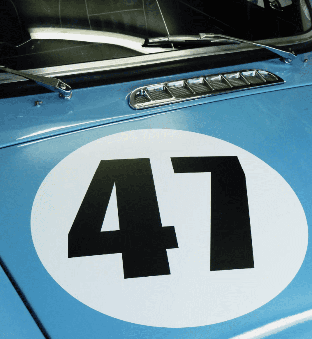 Autocollant - sticker numéro de course