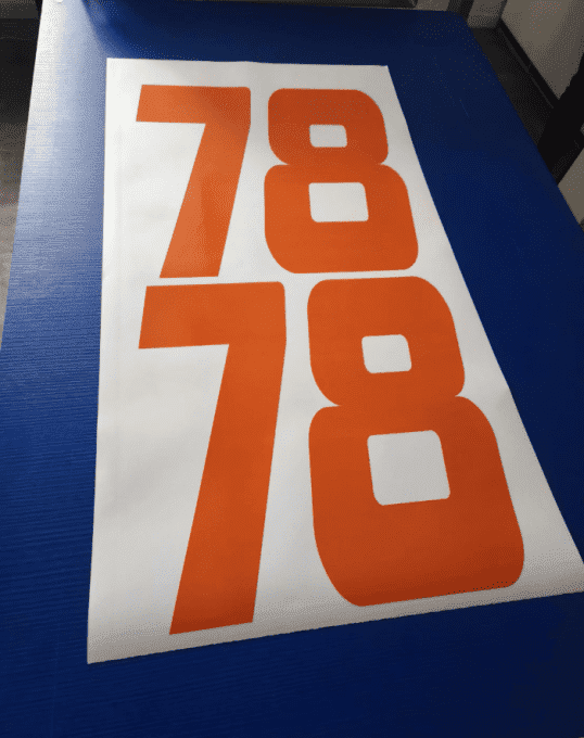 Autocollant - Adhésif - sticker numéro de course