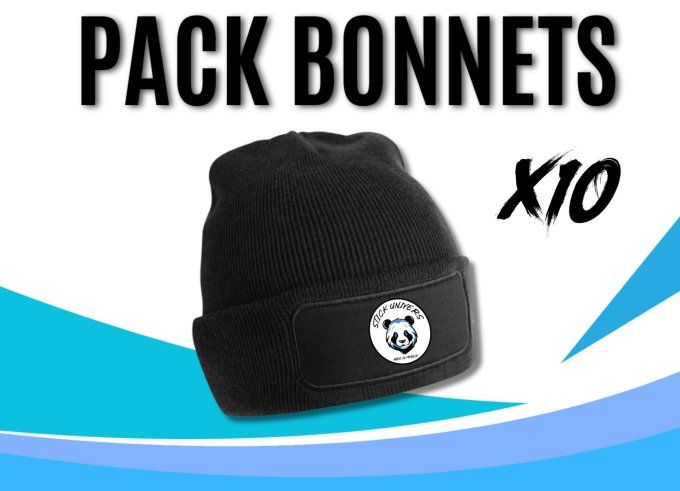 Pack bonnets x10 Marquage inclus