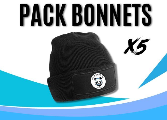 Pack bonnets x5 Marquage inclus