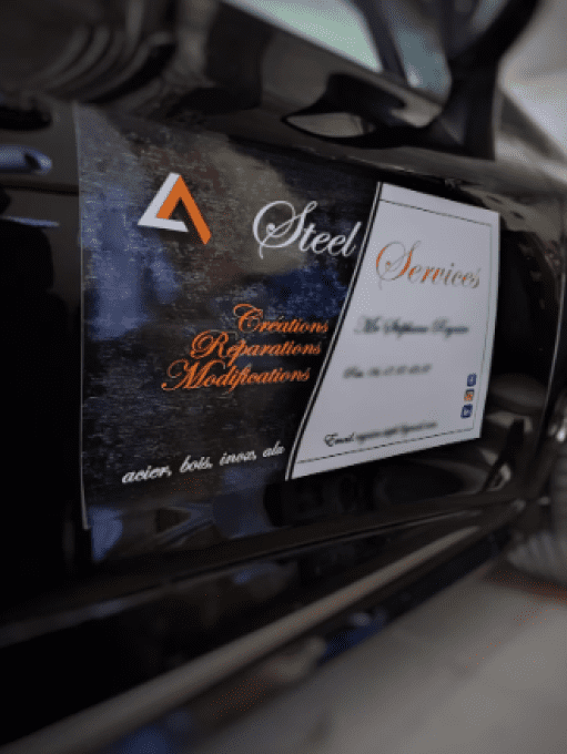 Autocollant magnétique personnalisé pour voiture – plaque aimantée avec votre logo ou texte