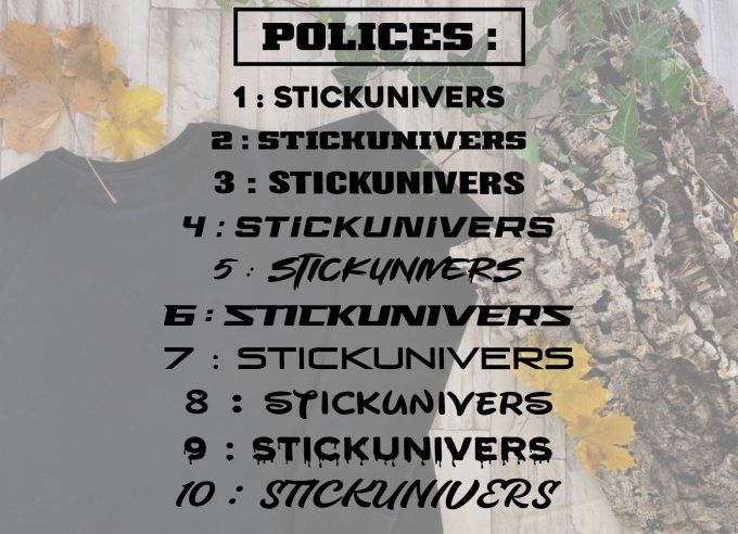 Lettrage Thermocollant Personnalisé