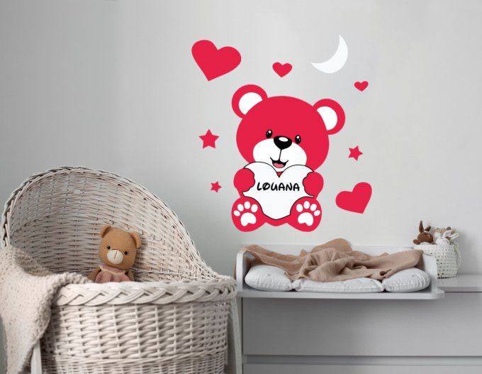 Sticker prénom personnalisable | Décoration chambre bébé