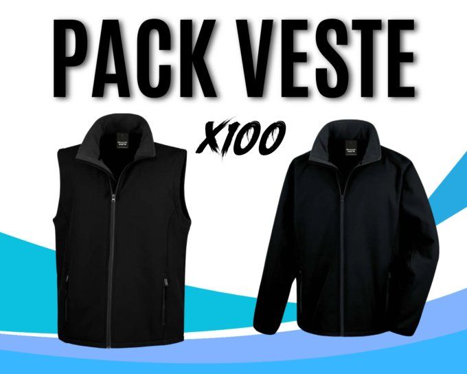 Pack Veste X100 Marquage inclus