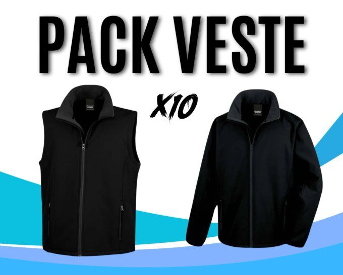 Pack Veste X10 Marquage inclus