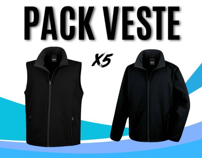 Pack Veste X5 Marquage inclus