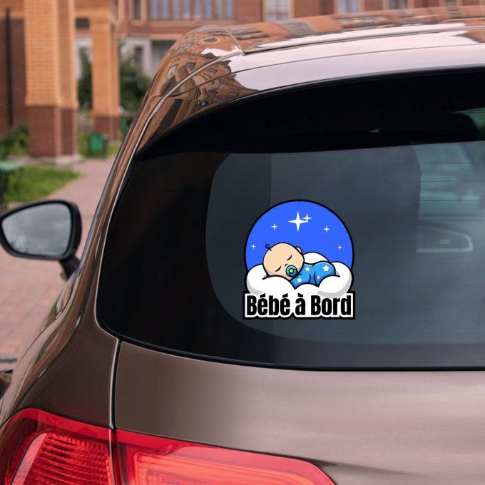 Sticker “Bébé à Bord” – Sécurité et style pour votre voiture !
