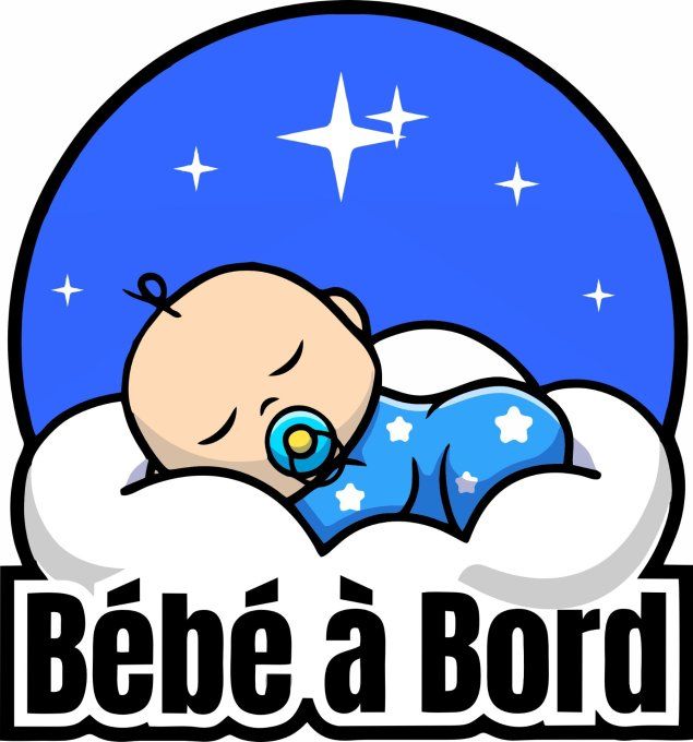 Sticker “Bébé à Bord” – Sécurité et style pour votre voiture !