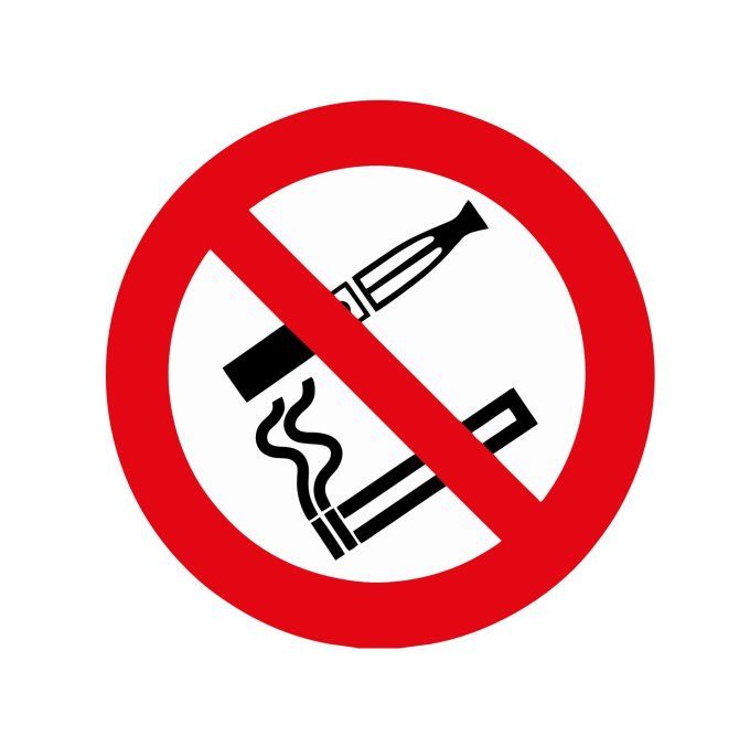 Autocollant - Sticker - Interdiction de fumer et vapoter