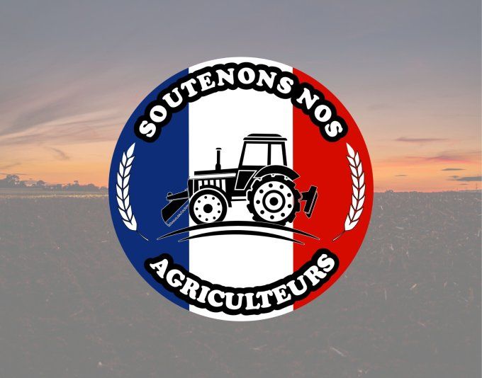 Lot Stickers Solidaires - Soutien aux Agriculteurs Français