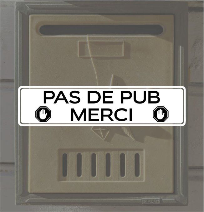 Sticker “ PAS DE PUB MERCI "