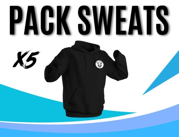 Pack Sweats X5 Marquage inclus