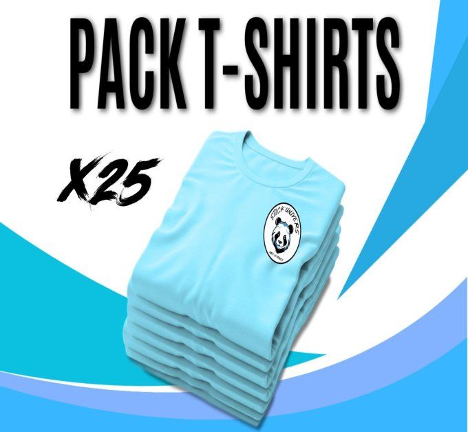 Pack T-shirts X25  Marquage inclus