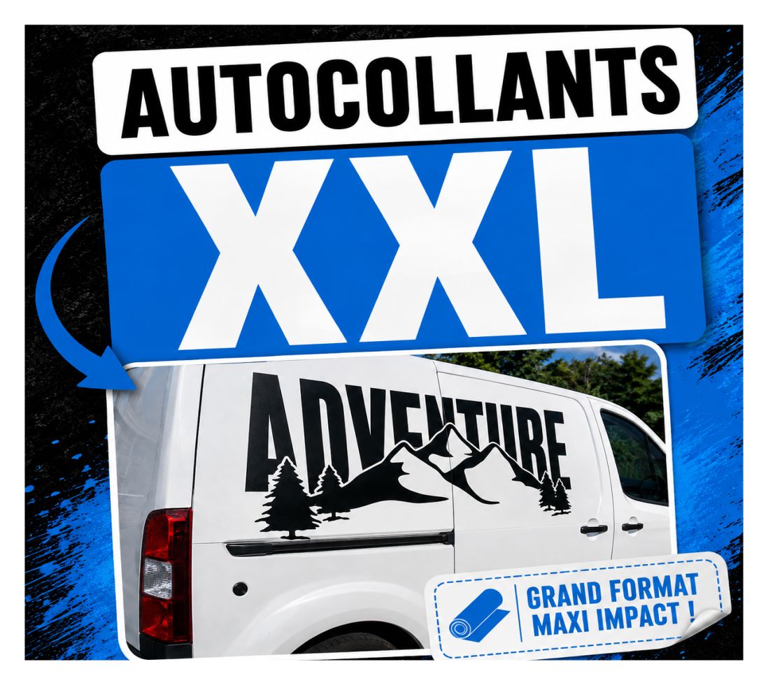 Donnez une nouvelle dimension à votre communication avec nos autocollants XXL